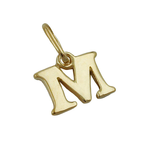 Pendant Initiale M 9k Gold