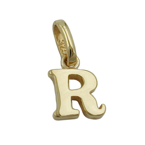 Pendant Initiale R 9k Gold