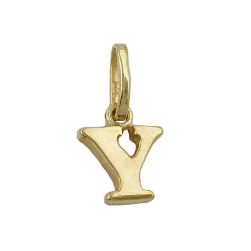 Pendant Initiale Y 9k Gold