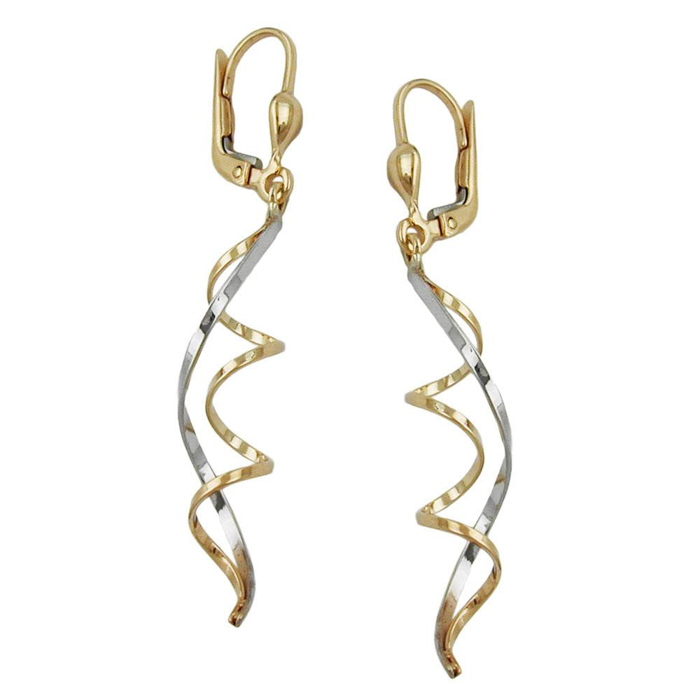 Earrings Leverback 9k Gold