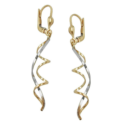 Earrings Leverback 9k Gold