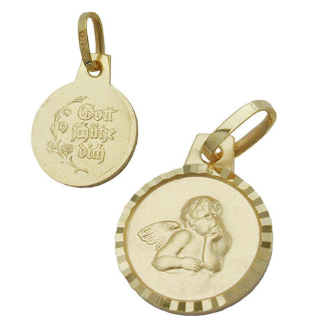 Pendant Babys Christening 9k Gold