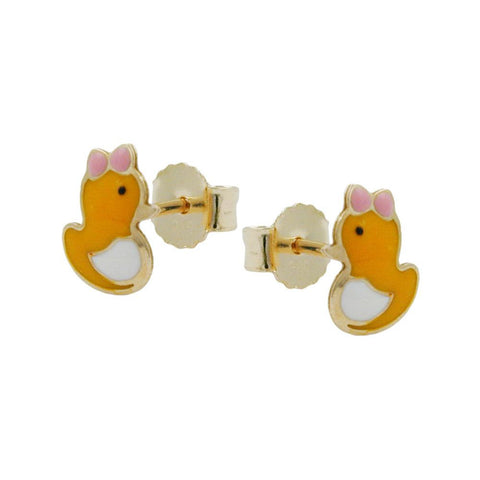 Earrings Duck 9k Gold