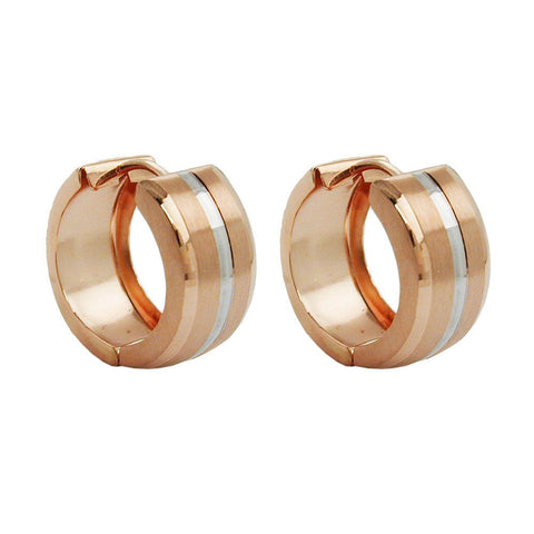 Earring Hoop Bicolor 9k Red-gold