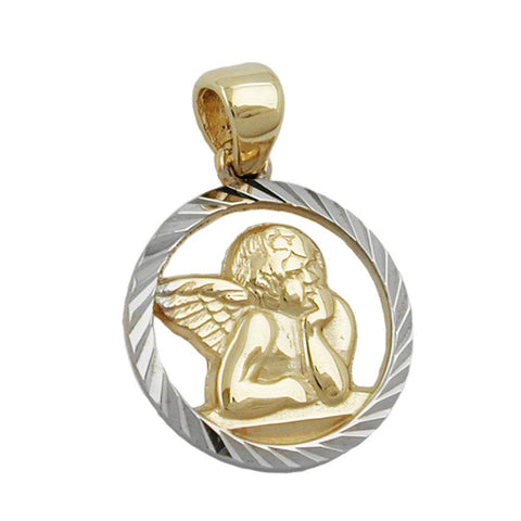 Pendant Baby's Christening Angel Gold 9k