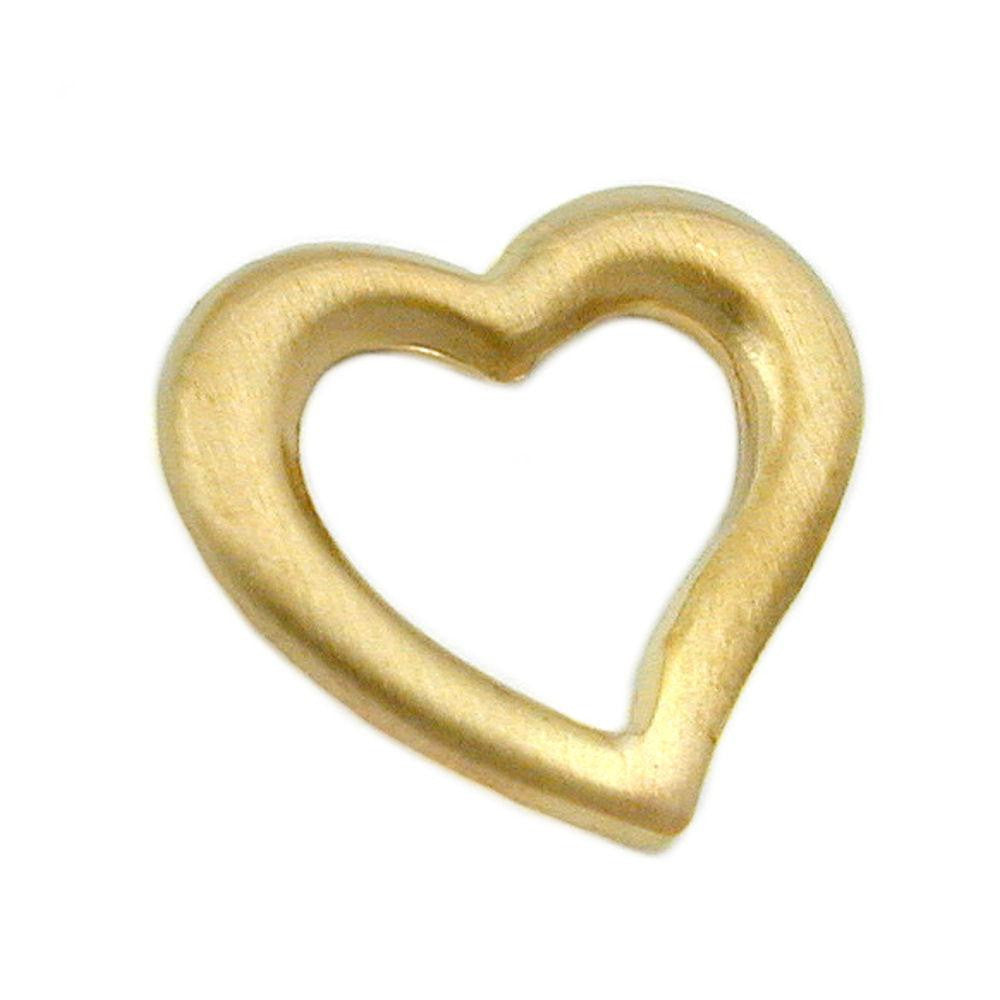 Pendant Heart Matte Finish 9k Gold