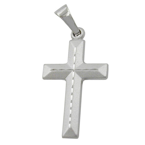 Pendant Cross 9k Whitegold