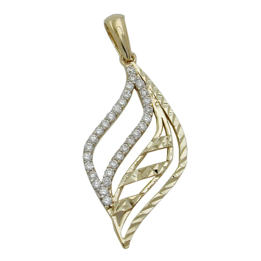Pendant Zirconias 9k Gold