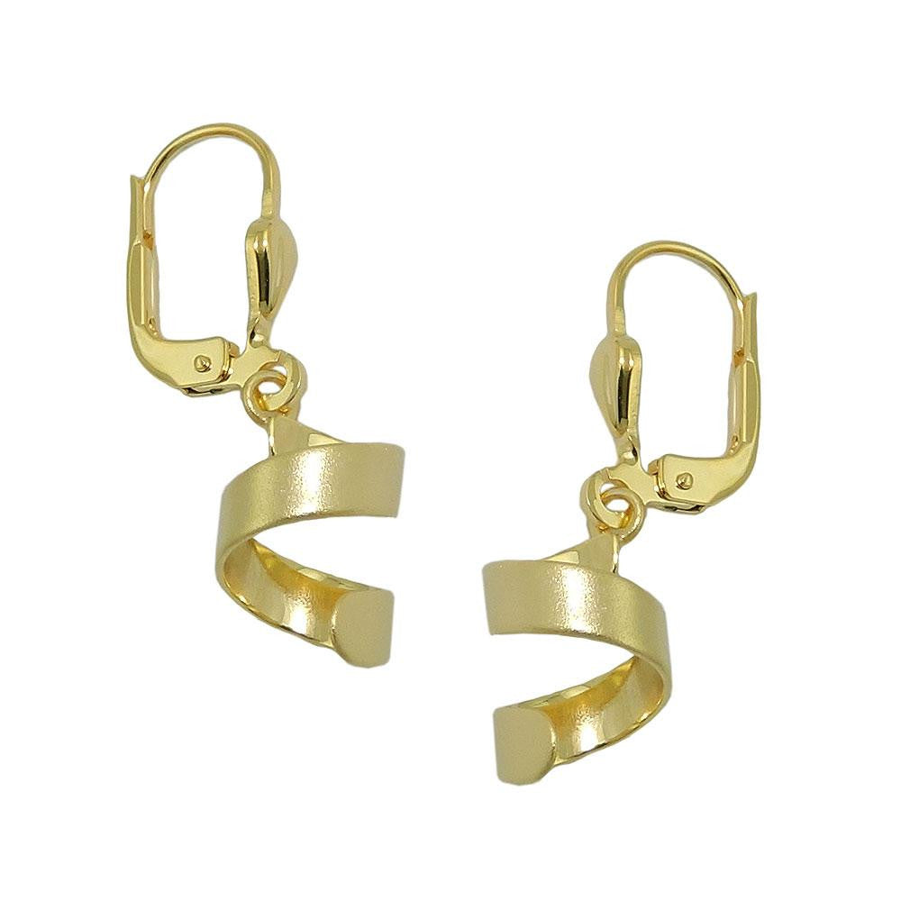 Earring Short Spiral 8k Gold