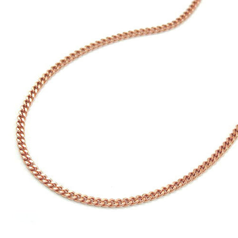 Chain, Curb, 45cm, 14k Redgold