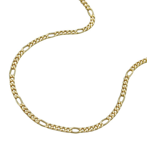 Necklace, Figaro Chain, 42cm, 9k Gold