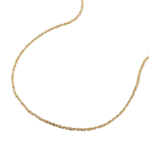 Thin Fancy Sparkling Chain, 14kt Gold