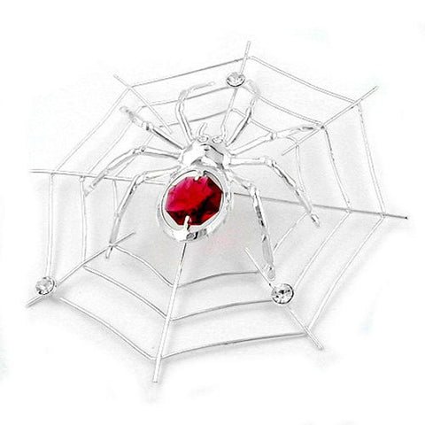 Suncatcher Spider With Crystal Elements Gold Plated