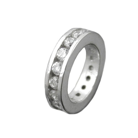 Pendant Babtism Ring Cz Silver 925