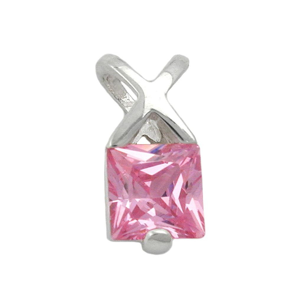 Pendant Zirconia Pink Silver 925