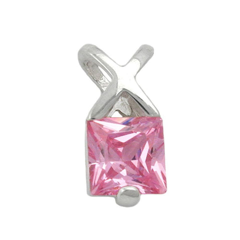 Pendant Zirconia Pink Silver 925