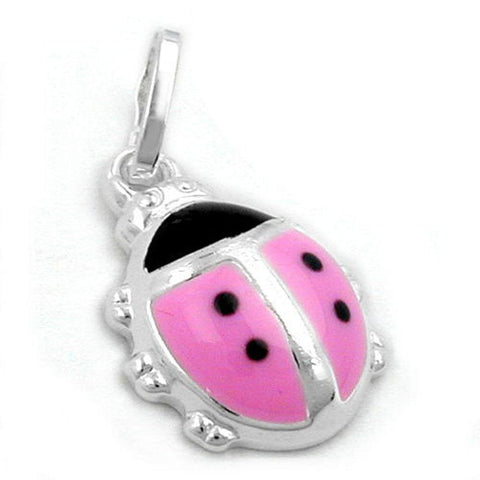 Pendant Ladybird Pink Silver 925