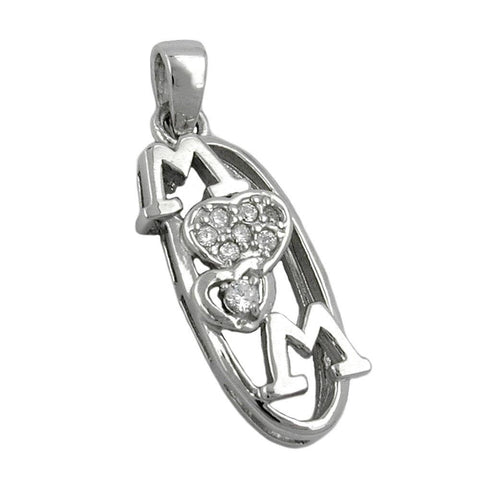 Pendant 'mom' Zirkonia Silver 925