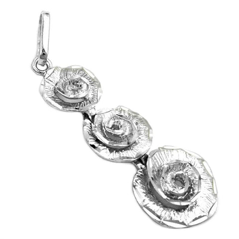 Pendant 3 Flowers Silver 925