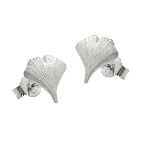 Earrings Ginkgo Leaf Silver 925