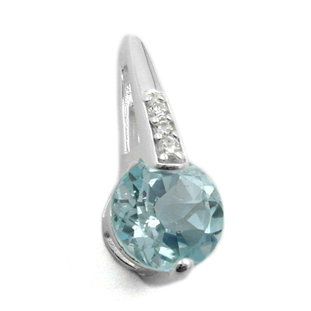 Pendant Blue Zirconia Silver 925