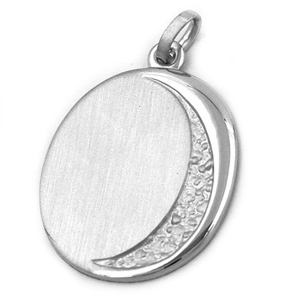 Pendant Disk Engraveable Silver 925
