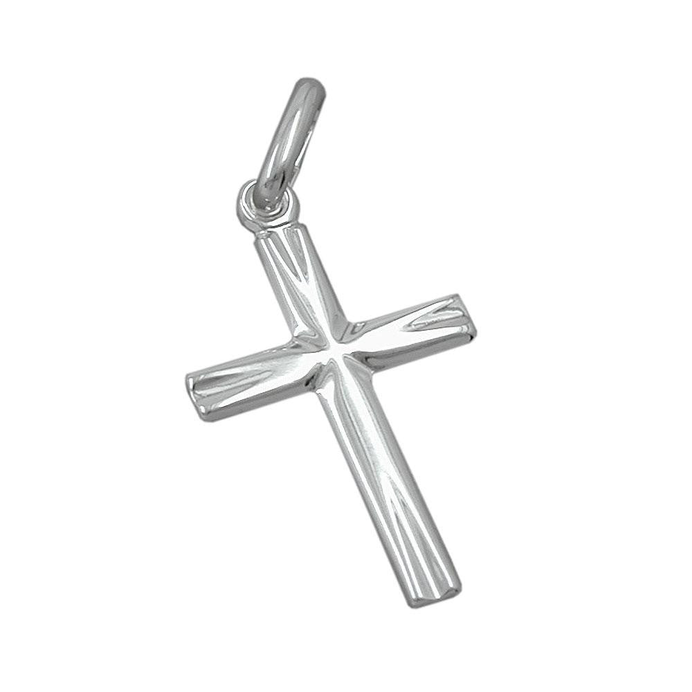 Pendant Small Cross Shiny Silver 925