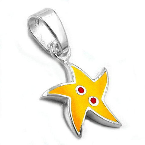 Pendant Yellow Star Silver 925