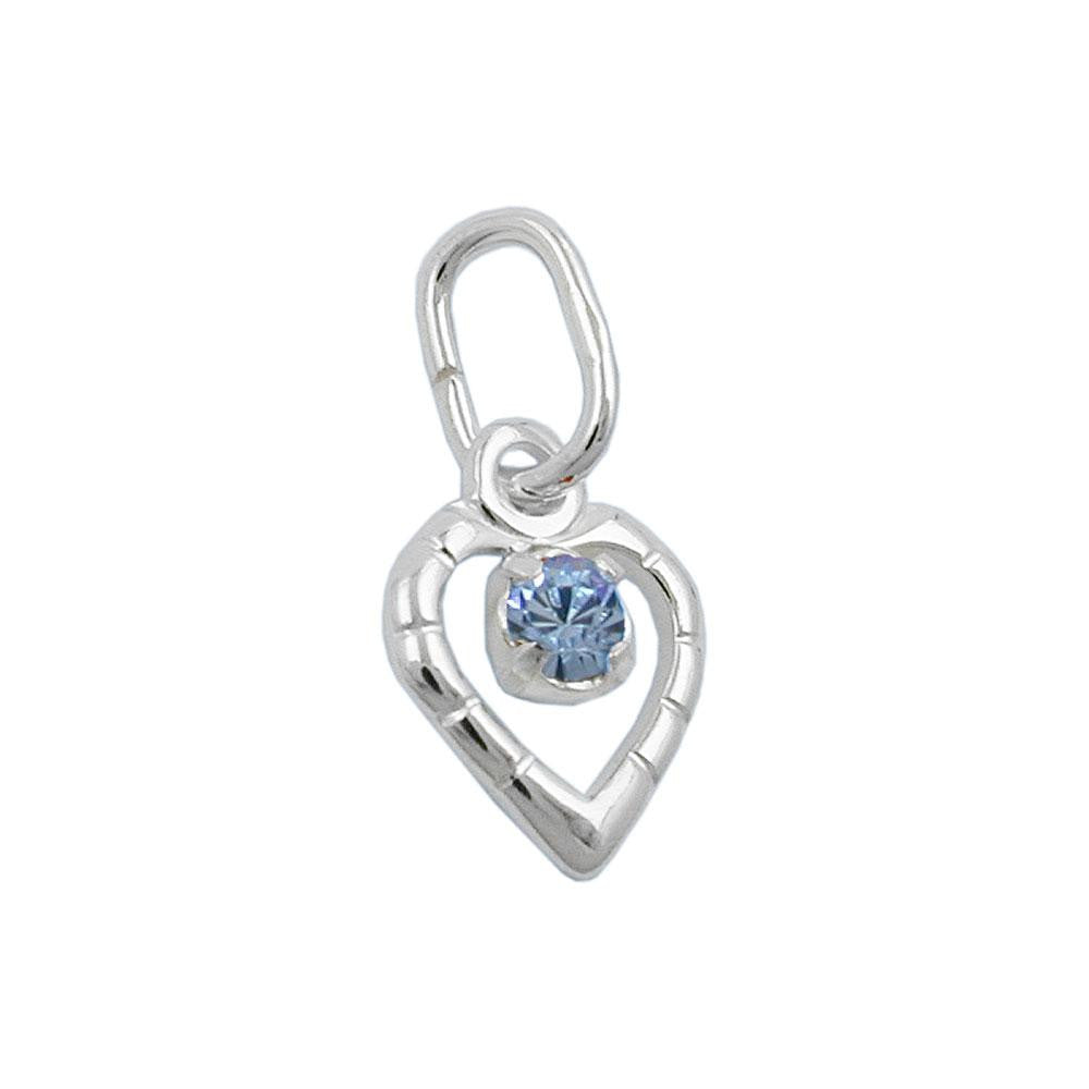 Pendant Glass-stone Blue Silver 925