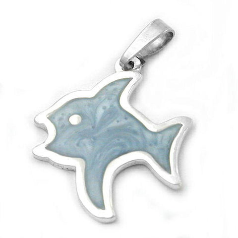 Pendant Fish Blue Silver 925