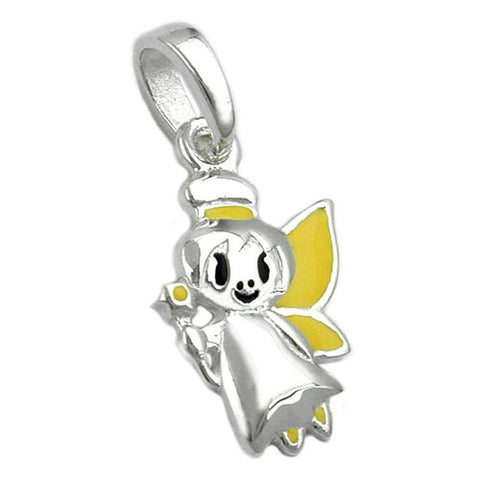 Pendant Elf Yellow-black Silver 925