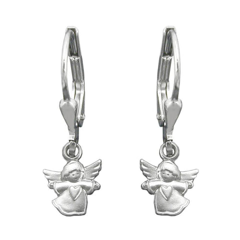Leverback Earrings Angel Silver 925