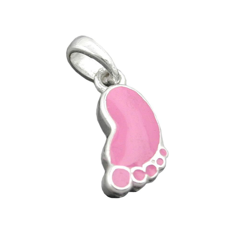 Pendant Foot Pink Pastell Silver 925