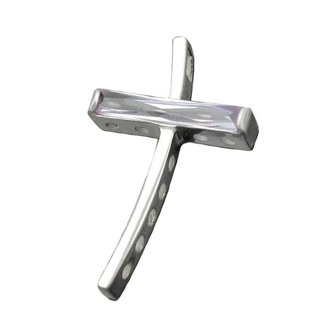 Pendant Cross Amethyst Silver 925