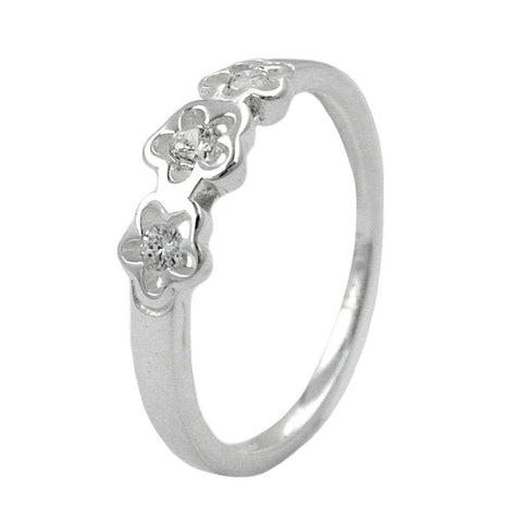 Ring, For Kids, Zirconia, Silver 925