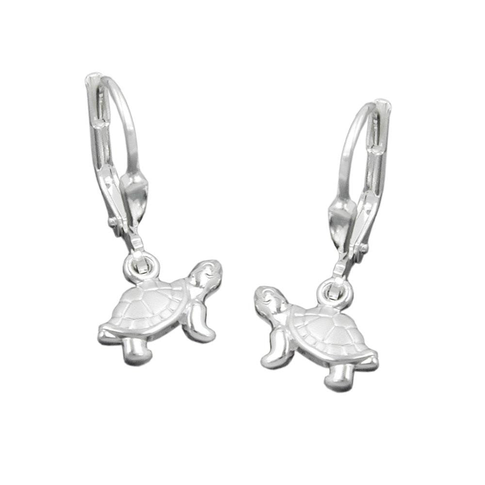 Earrings Leverback Turtles Silver 925