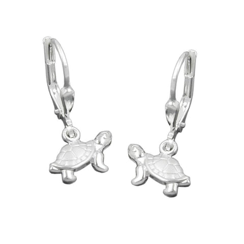 Earrings Leverback Turtles Silver 925