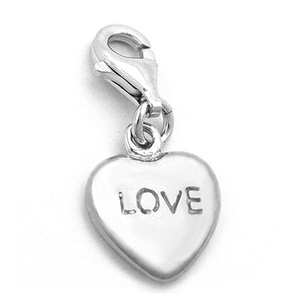 Pendant Charm Heart Silver 925