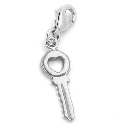 Pendant Charm Key Silver 925