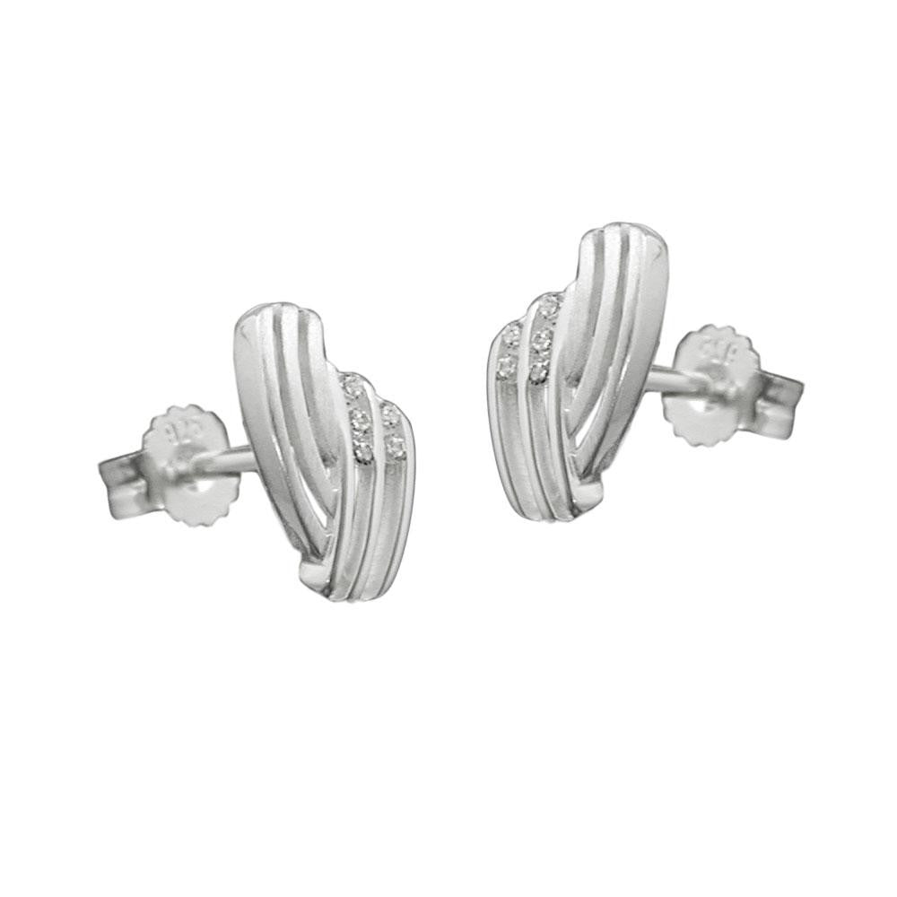 Stud Earrings Zirconia Silver 925