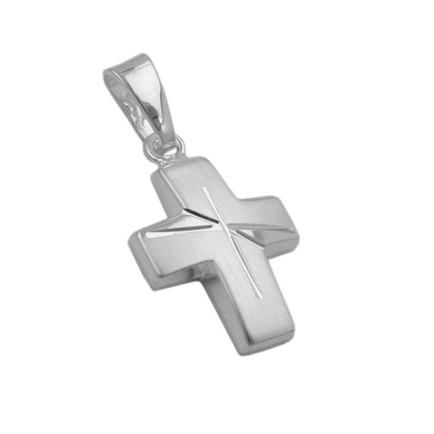 Pendant Cross Diamond Cut Silver 925