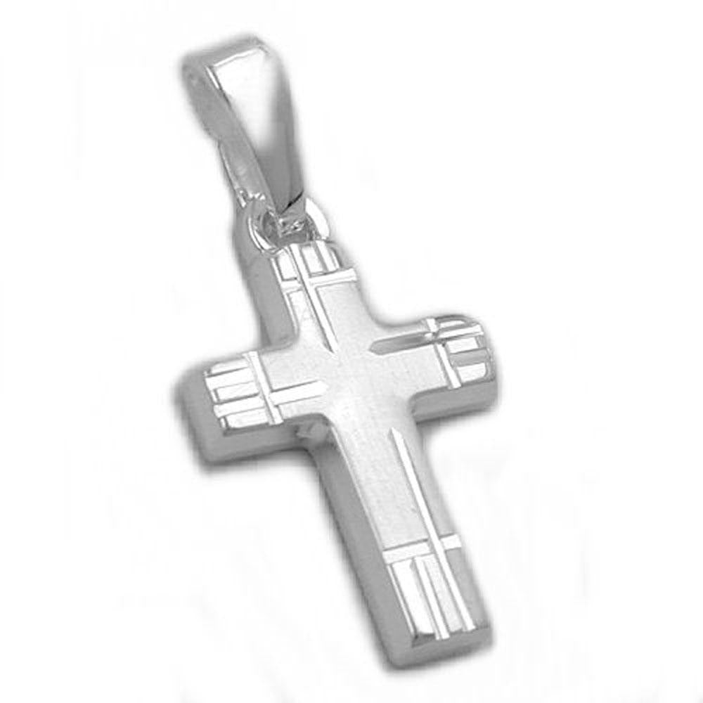 Pendant Cross Diamond Cut Silver 925