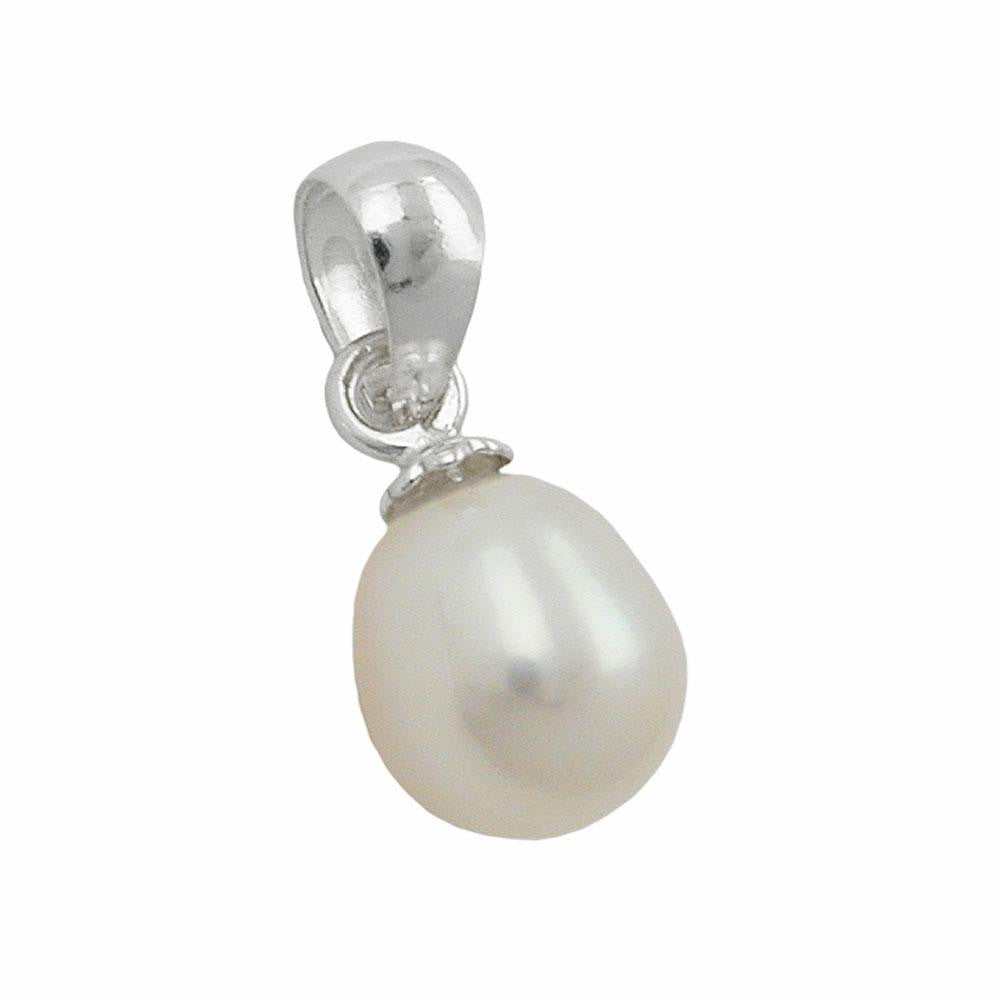 Pendant Pearl 6x8mm Silver 925