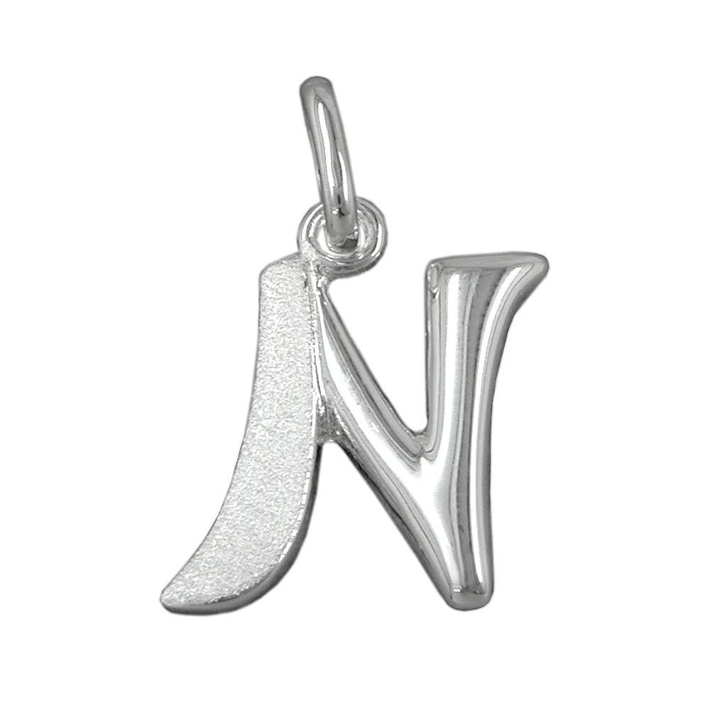 Pendant Initial N Silver 925