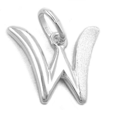Pendant Initial W Silver 925