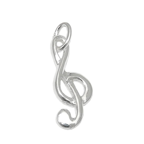 Pendant Musical Clef Silver 925