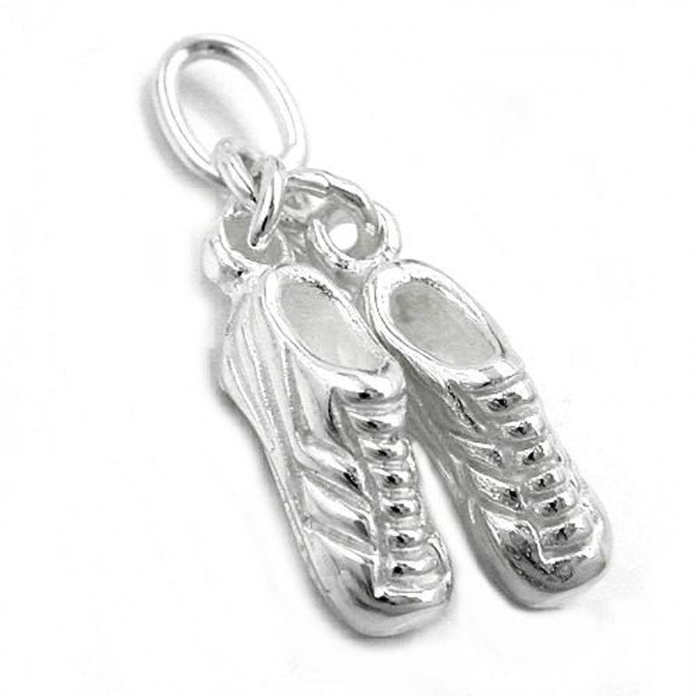 Pendant 2 Football Shoes Silver 925