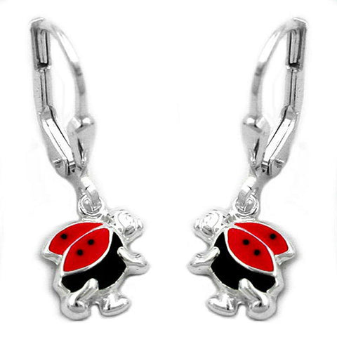 Earrings Leverback Ladybird Silver 925