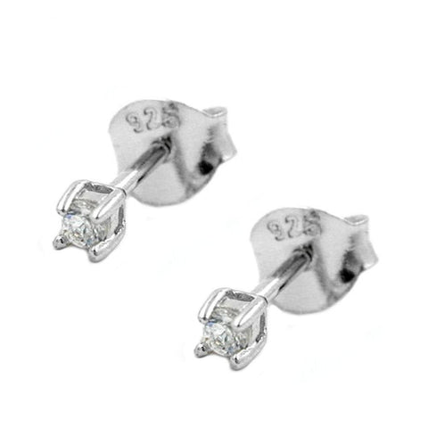 Stud Earrings Zirconia Silver 925