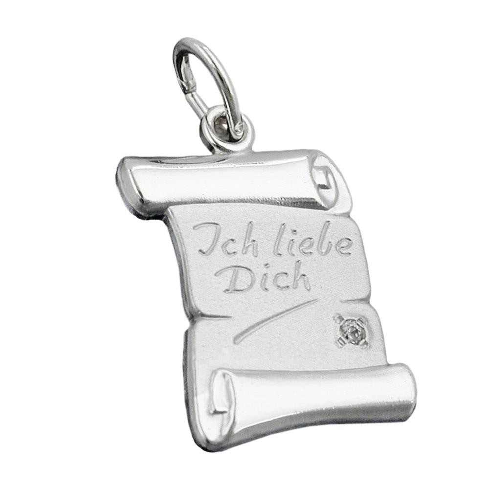 Pendant -ich Liebe Dich- Silver 925